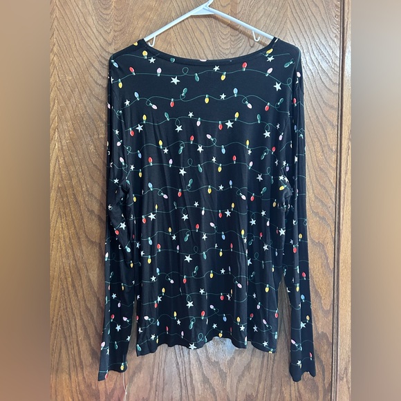 Hybrid XL long sleeve tee Christmas lights NWT - Picture 2 of 3